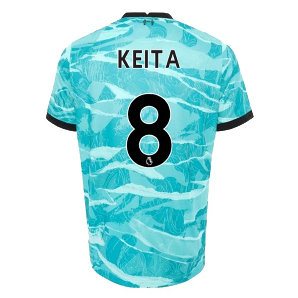 Camiseta Liverpool NO.8 Keita Segunda Equipación 2020-2021 Azul